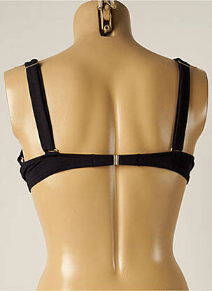 Haut de maillot de bain stretch haut soutien-gorge emboitant noir IODUS femme