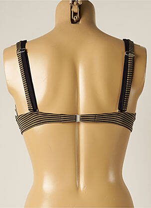 Haut de maillot de bain stretch haut soutien-gorge emboitant marron IODUS femme