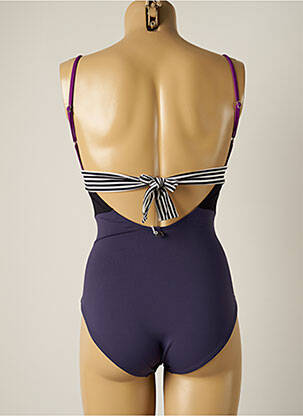 Maillot de bain 1 pièce stretch violet IODUS femme