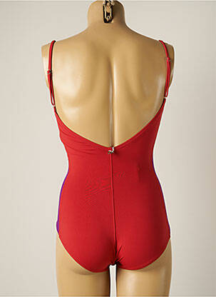 Maillot de bain 1 pièce stretch rouge IODUS femme