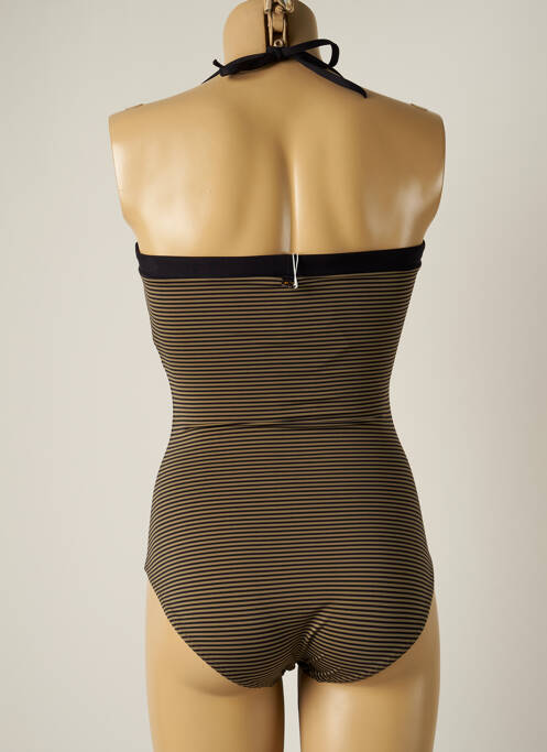 Maillot de bain 1 pièce marron IODUS pour femme