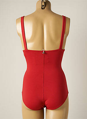 Maillot de bain 1 pièce haut triangles haut triangles rouge IODUS femme