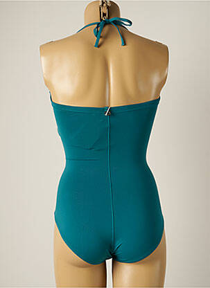 Maillot de bain 1 pièce bretelles élastiquées amovibles haut bandeau bleu IODUS femme