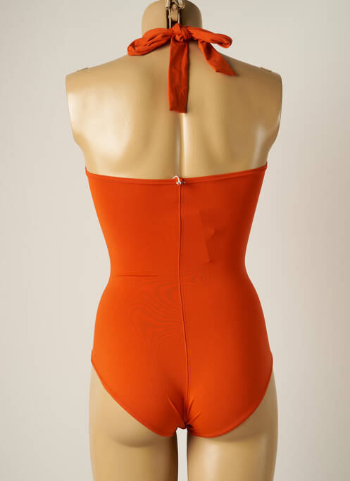 Maillot de bain 1 pièce orange IODUS pour femme