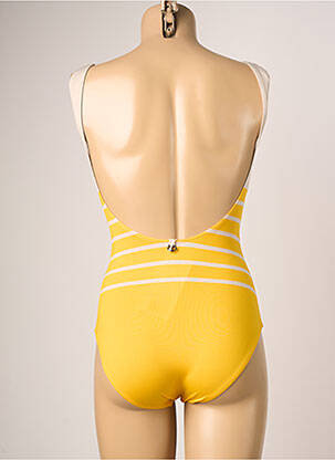 Maillot de bain 1 pièce haut bandeau haut bandeau jaune IODUS femme