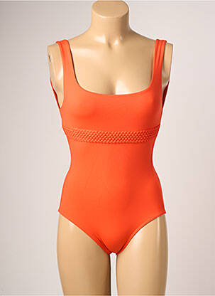 Maillot de bain 1 pièce haut bandeau haut bandeau orange IODUS femme