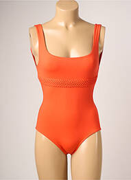 Maillot de bain 1 pièce haut bandeau haut bandeau orange IODUS femme