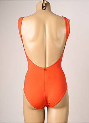 Maillot de bain 1 pièce haut bandeau haut bandeau orange IODUS femme