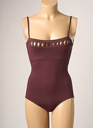 Maillot de bain 1 pièce haut bandeau haut bandeau rouge IODUS femme