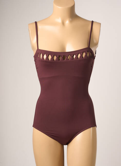 Maillot de bain 1 pièce haut bandeau haut bandeau rouge IODUS femme