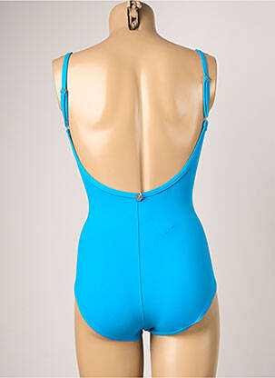 Maillot de bain 1 pièce stretch haut soutien-gorge balconnet bleu IODUS femme