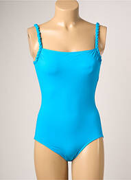 Maillot de bain 1 pièce stretch haut soutien-gorge balconnet bleu IODUS femme
