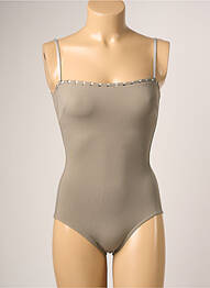 Maillot de bain 1 pièce brassieres brassieres marron IODUS femme