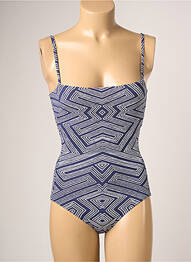 Maillot de bain 1 pièce imprimé fantaisie brassieres bleu IODUS femme