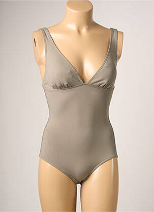 Maillot de bain 1 pièce haut triangles haut triangles gris IODUS femme