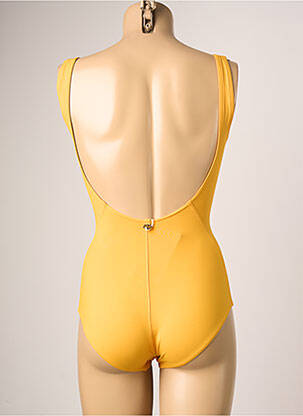 Maillot de bain 1 pièce culotte haut soutien-gorge emboitant jaune IODUS femme