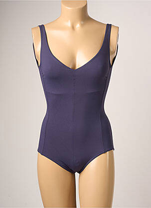 Maillot de bain 1 pièce haut soutien-gorge emboitant haut soutien-gorge emboitant bleu IODUS femme