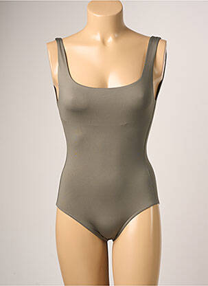 Maillot de bain 1 pièce haut soutien-gorge emboitant haut soutien-gorge emboitant gris IODUS femme