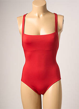 Maillot de bain 1 pièce haut soutien-gorge emboitant haut soutien-gorge emboitant rouge IODUS femme
