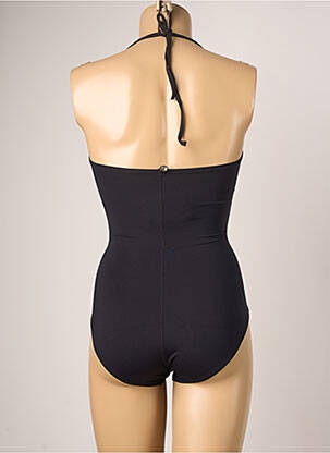 Maillot de bain 1 pièce bretelles élastiquées amovibles haut triangles noir IODUS femme