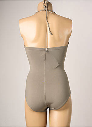 Maillot de bain 1 pièce bretelles élastiquées amovibles vert IODUS femme