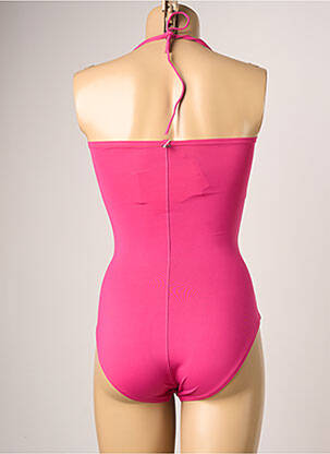 Maillot de bain 1 pièce bretelles élastiquées amovibles rose IODUS femme