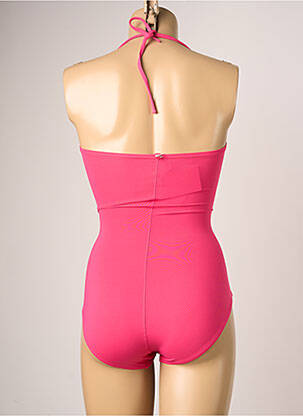 Maillot de bain 1 pièce bretelles élastiquées amovibles rose IODUS femme