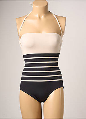 Maillot de bain 1 pièce bretelles élastiquées amovibles noir IODUS femme