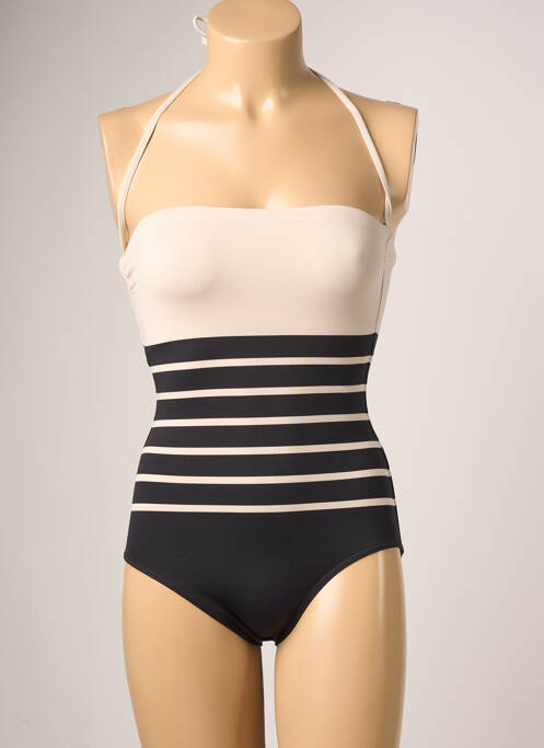 Maillot de bain 1 pièce bretelles élastiquées amovibles noir IODUS femme