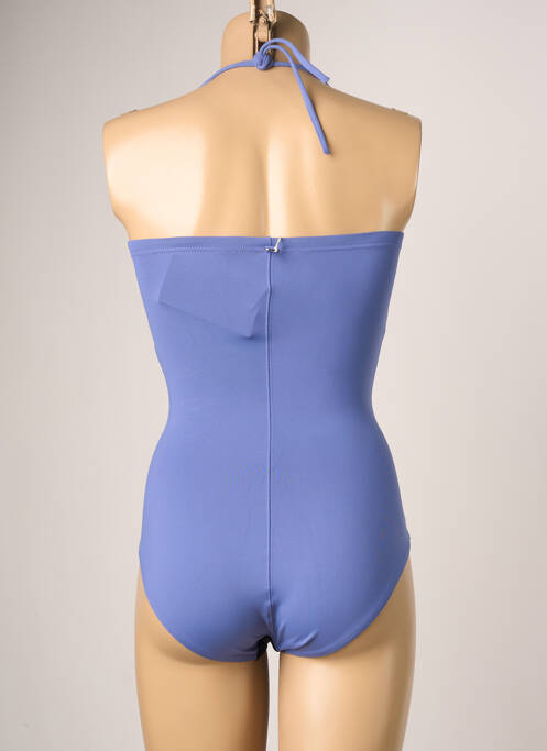 Maillot de bain 1 pièce bretelles élastiquées amovibles violet IODUS femme