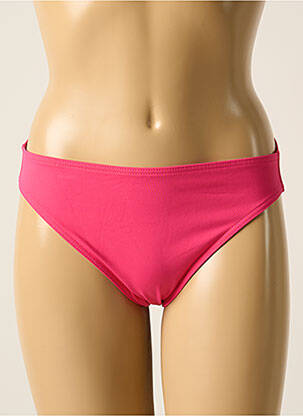 Bas de maillot de bain effet matière satinée culotte rose IODUS femme