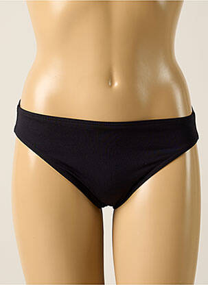 Bas de maillot de bain effet matière satinée culotte noir IODUS femme