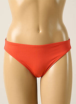 Bas de maillot de bain effet matière satinée culotte orange IODUS femme