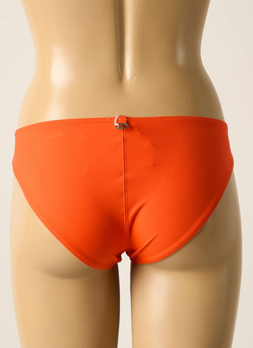 Bas de maillot de bain effet matière satinée culotte orange IODUS femme