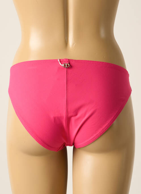 Bas de maillot de bain effet matière satinée culotte rose IODUS femme