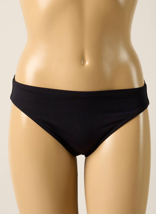 Bas de maillot de bain effet matière satinée culotte noir IODUS femme