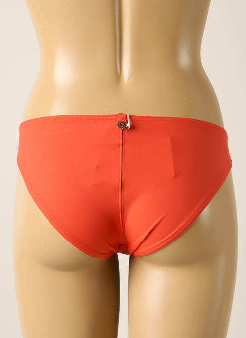 Bas de maillot de bain effet matière satinée culotte orange IODUS femme
