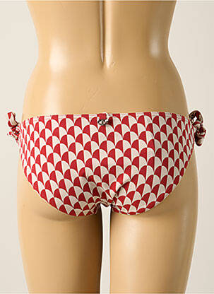 Bas de maillot de bain imprimé fantaisie bikini rouge IODUS femme
