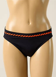 Bas de maillot de bain effet matière satinée culotte noir IODUS femme