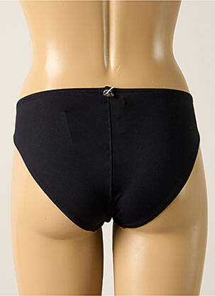 Bas de maillot de bain effet matière satinée culotte noir IODUS femme