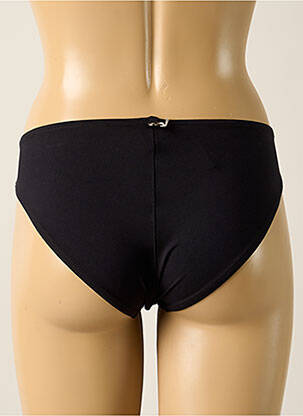 Bas de maillot de bain effet matière satinée culotte noir IODUS femme