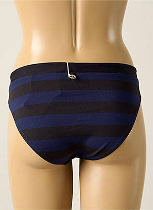 Bas de maillot de bain effet matière satinée culotte bleu IODUS femme
