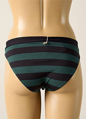 Bas de maillot de bain effet matière satinée culotte vert IODUS femme