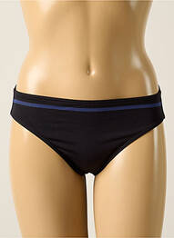 Bas de maillot de bain effet matière satinée culotte noir IODUS femme