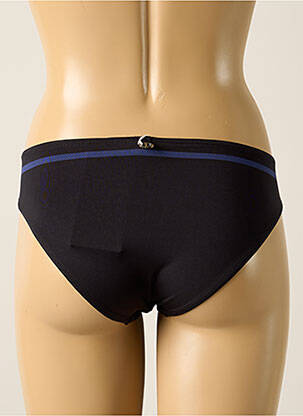 Bas de maillot de bain effet matière satinée culotte noir IODUS femme
