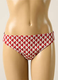 Bas de maillot de bain imprimé fantaisie culotte rouge IODUS femme