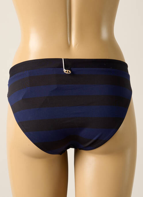 Bas de maillot de bain imprimé rayures culotte bleu IODUS femme