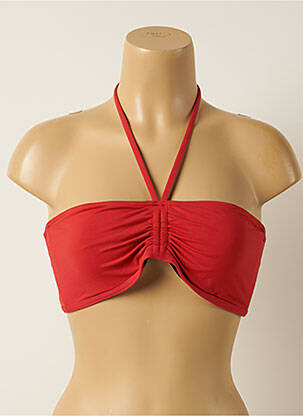 Haut de maillot de bain haut soutien-gorge emboitant haut soutien-gorge emboitant rouge IODUS femme
