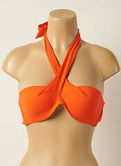 Haut de maillot de bain orange IODUS pour femme seconde vue