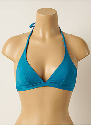 Haut de maillot de bain stretch haut triangles bleu IODUS femme